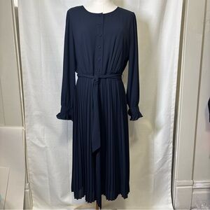 J. Crew Dark Blue Long Sleeve Dress. Size 10. EUC.